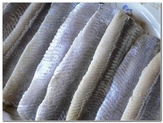 salted Herring Fish Plate