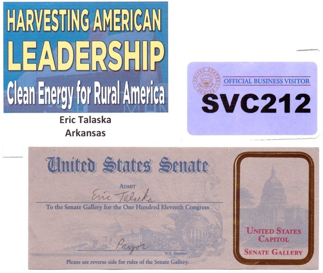 United States Senate - Senator Pryor - Official Pass, United States Capitol - Eric Talaska