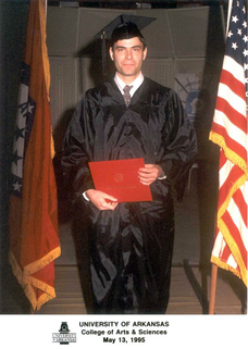 University of Arkansas College Graduate Gown - Eric Talaska